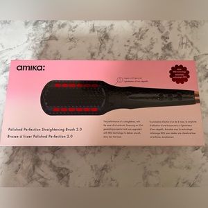 Amika Polished Perfection Straightening Brush 2.0 New- imperfect box (see pic).